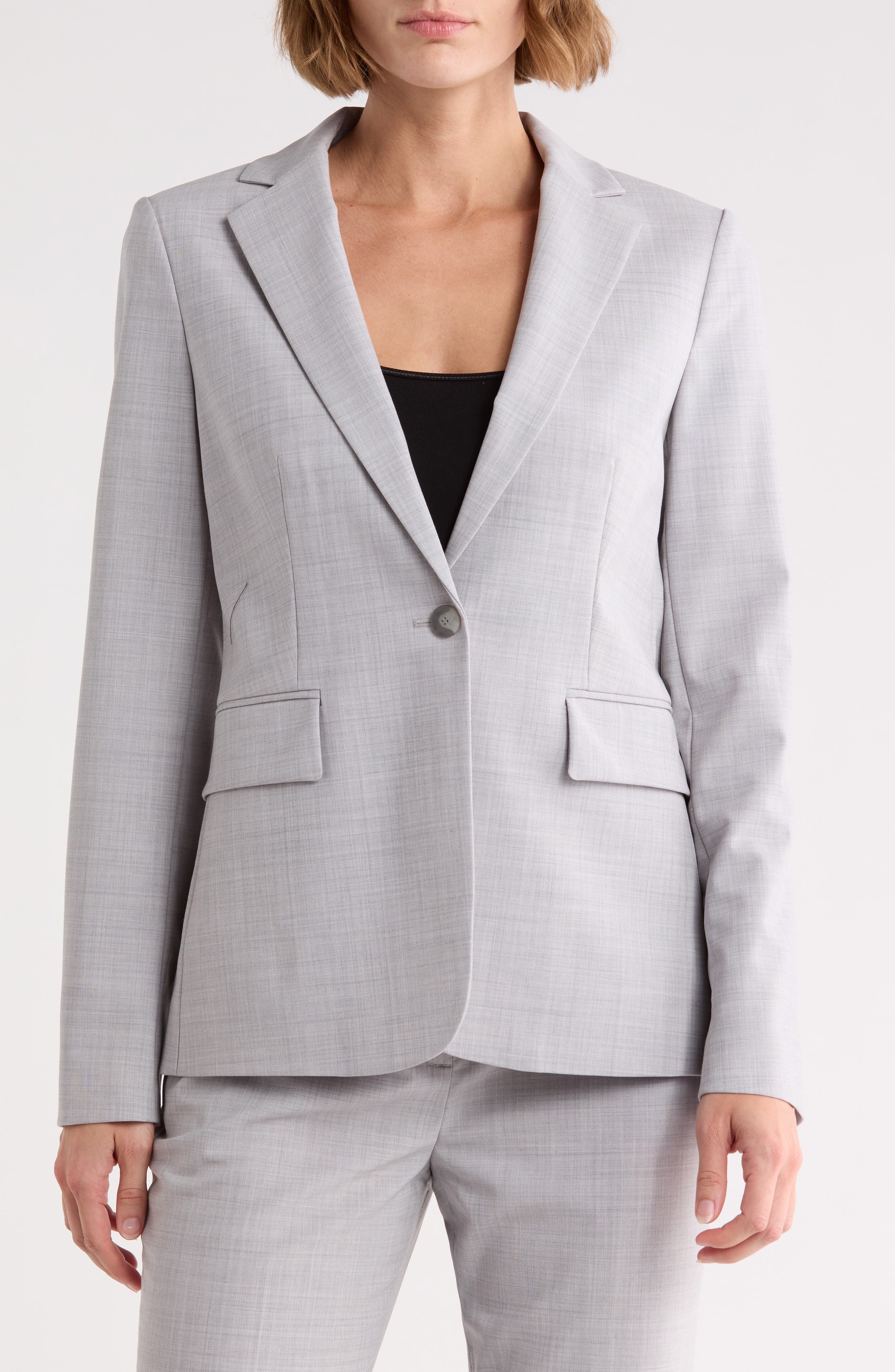 Theory Gabrielle One-Button Blazer