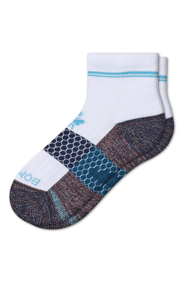 Bombas Space Dye Colorblock Quarter Socks, Alternate, color,