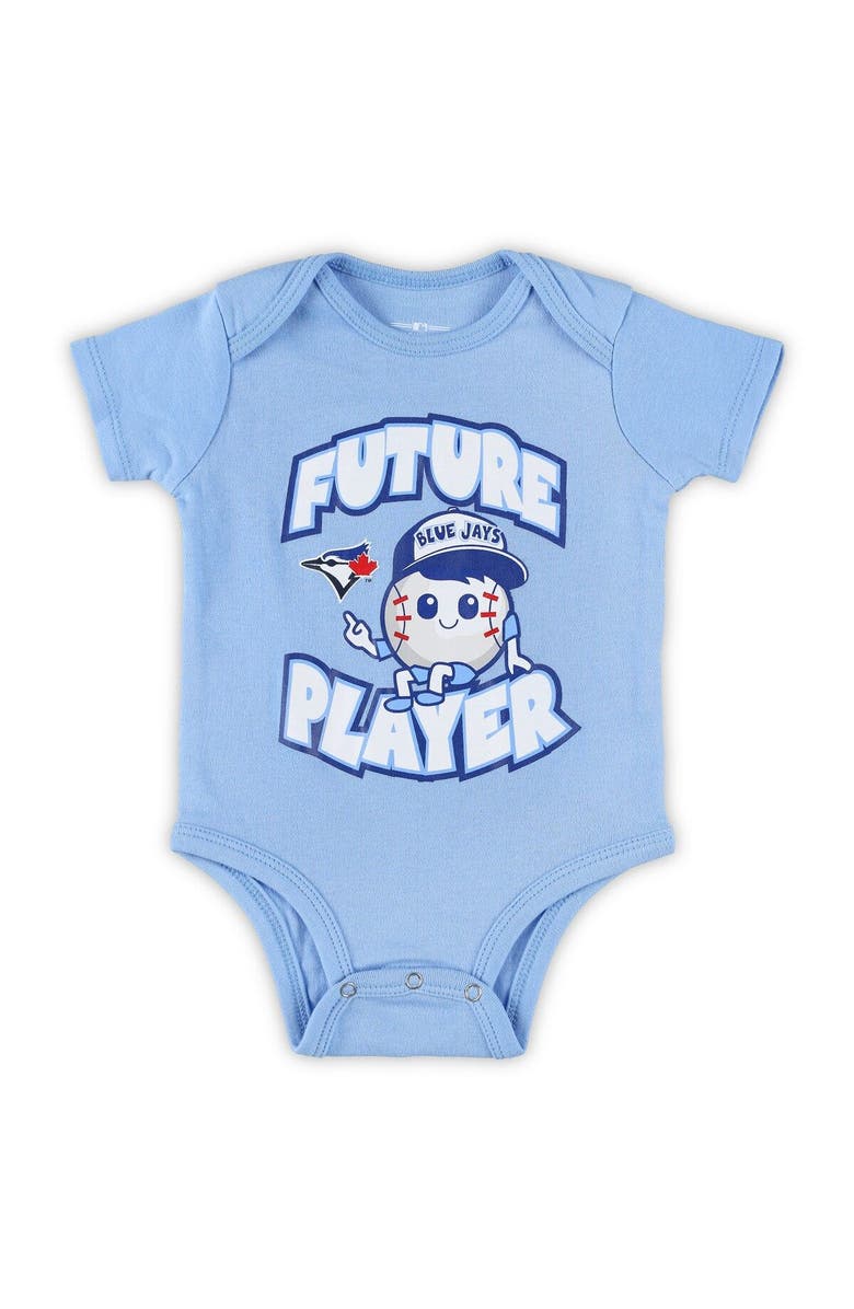 Outerstuff Newborn & Infant Royal/Powder Blue/White Toronto Blue Jays Minor League Player Three-Pack Bodysuit Set, Alternate, color, Royal