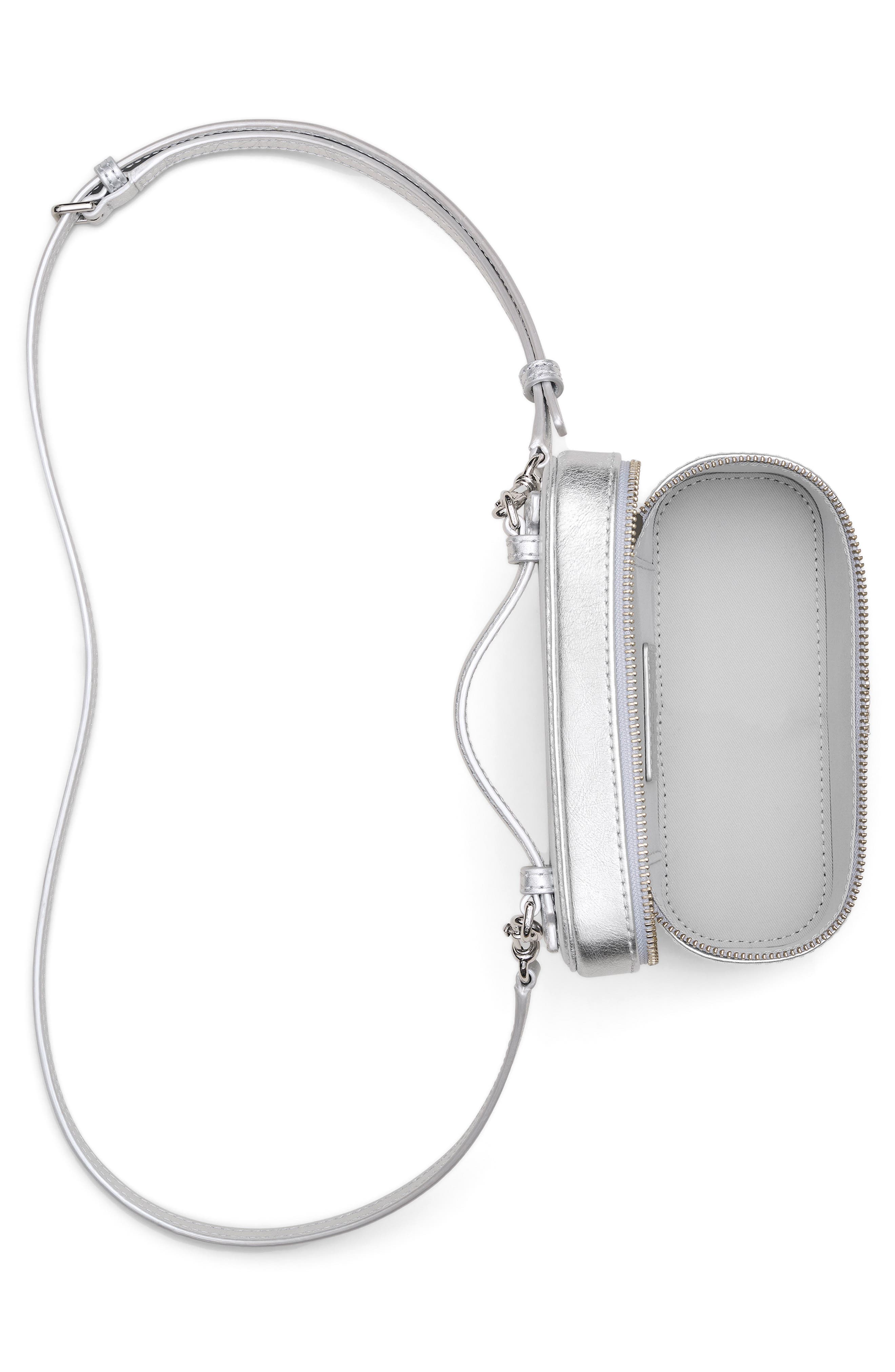 The East/West Vanity Bag, Alternate, color, SILVER