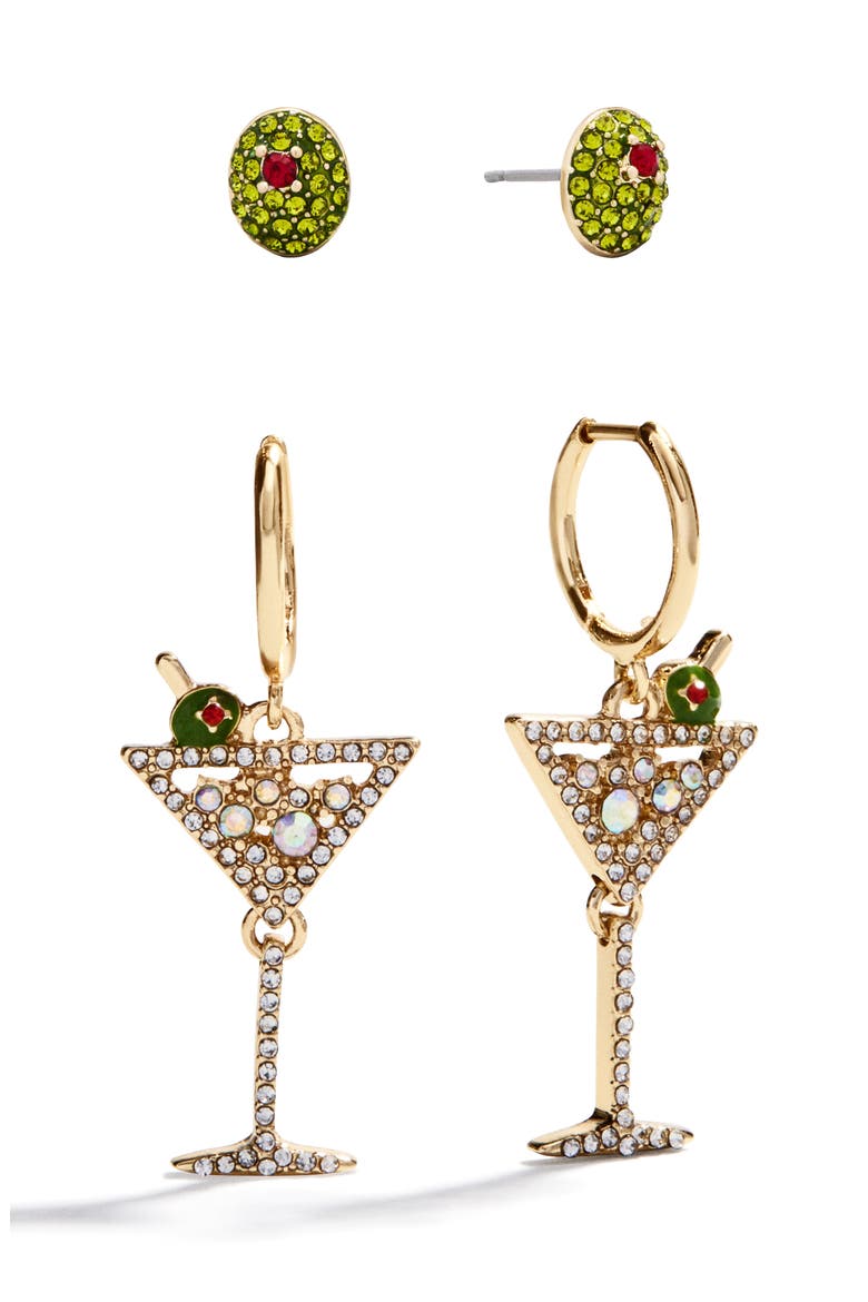 Dirty Martini Set of 2 Earrings, Main, color, MULTI