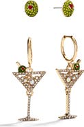 BaubleBar Dirty Martini Set of 2 Earrings
