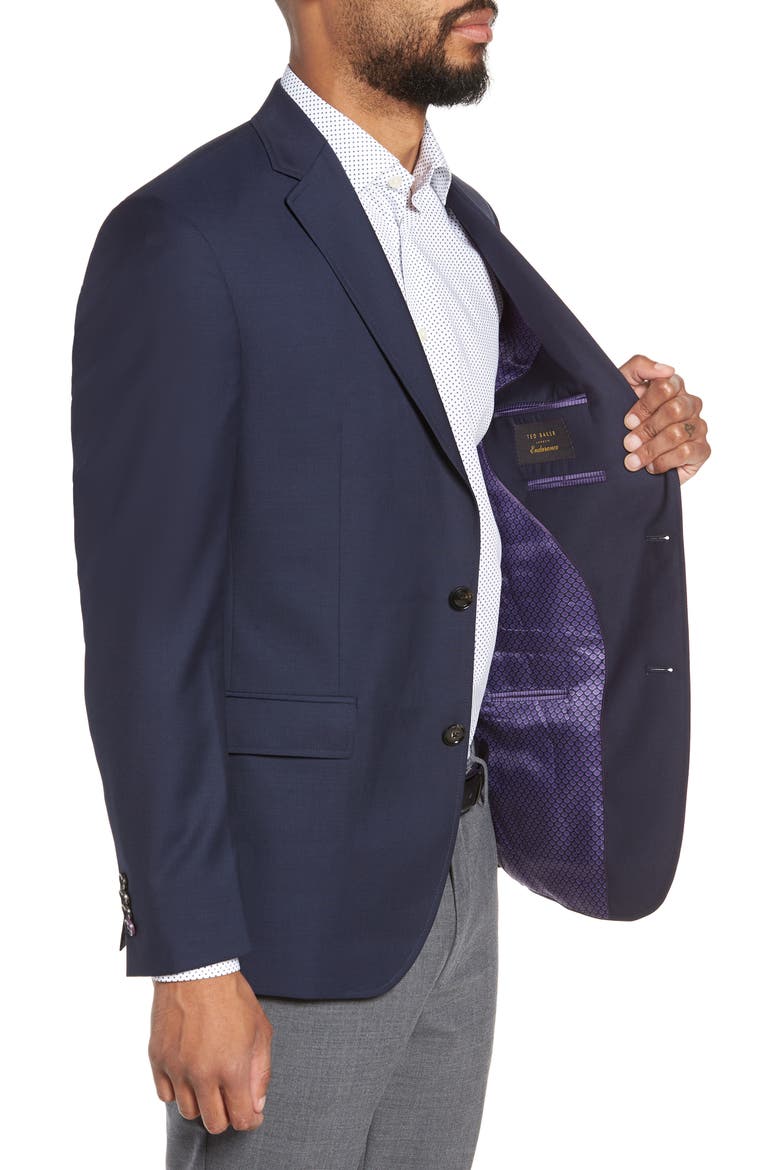 Trevi Slim Fit Wool Blazer, Alternate, color, NAVY