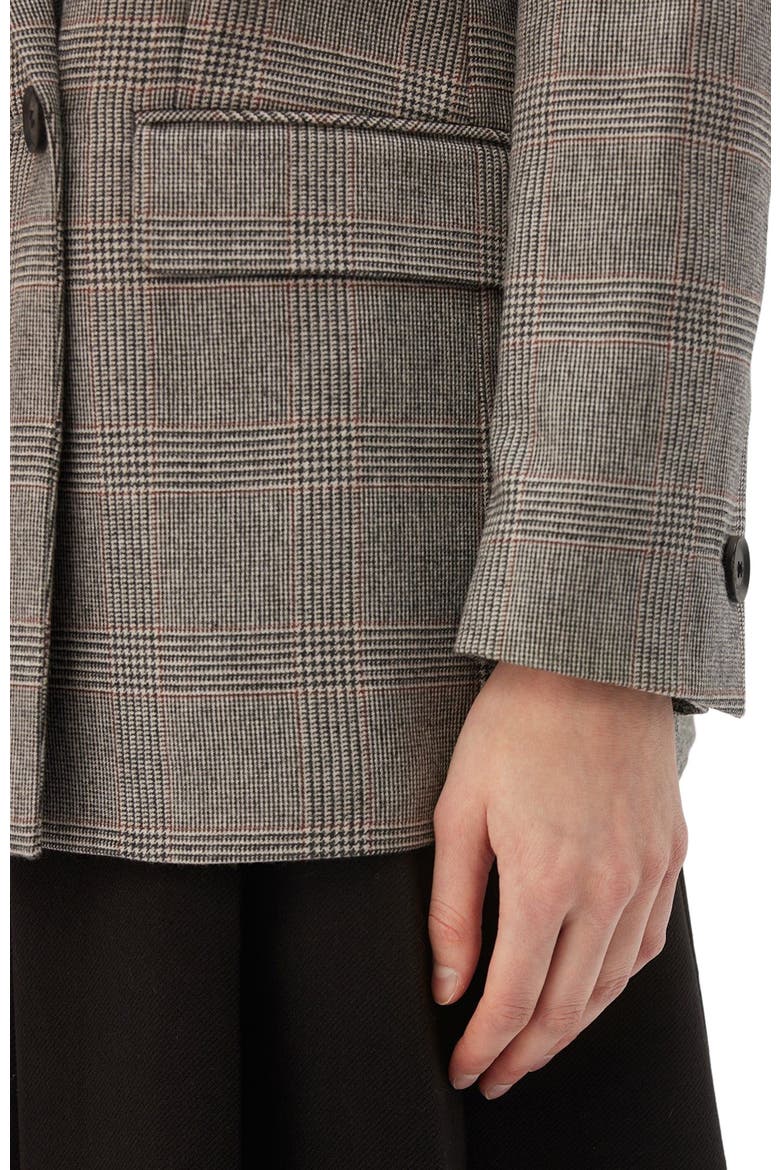Double-Breasted Cashmere Blazer, Alternate, color, warm grey