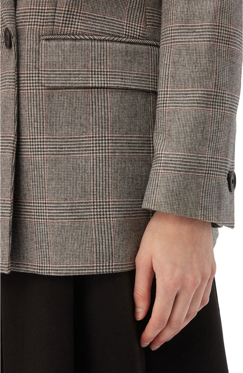 GOBI Mongolian Cashmere Double-Breasted Cashmere Blazer, Alternate, color, Warm Grey