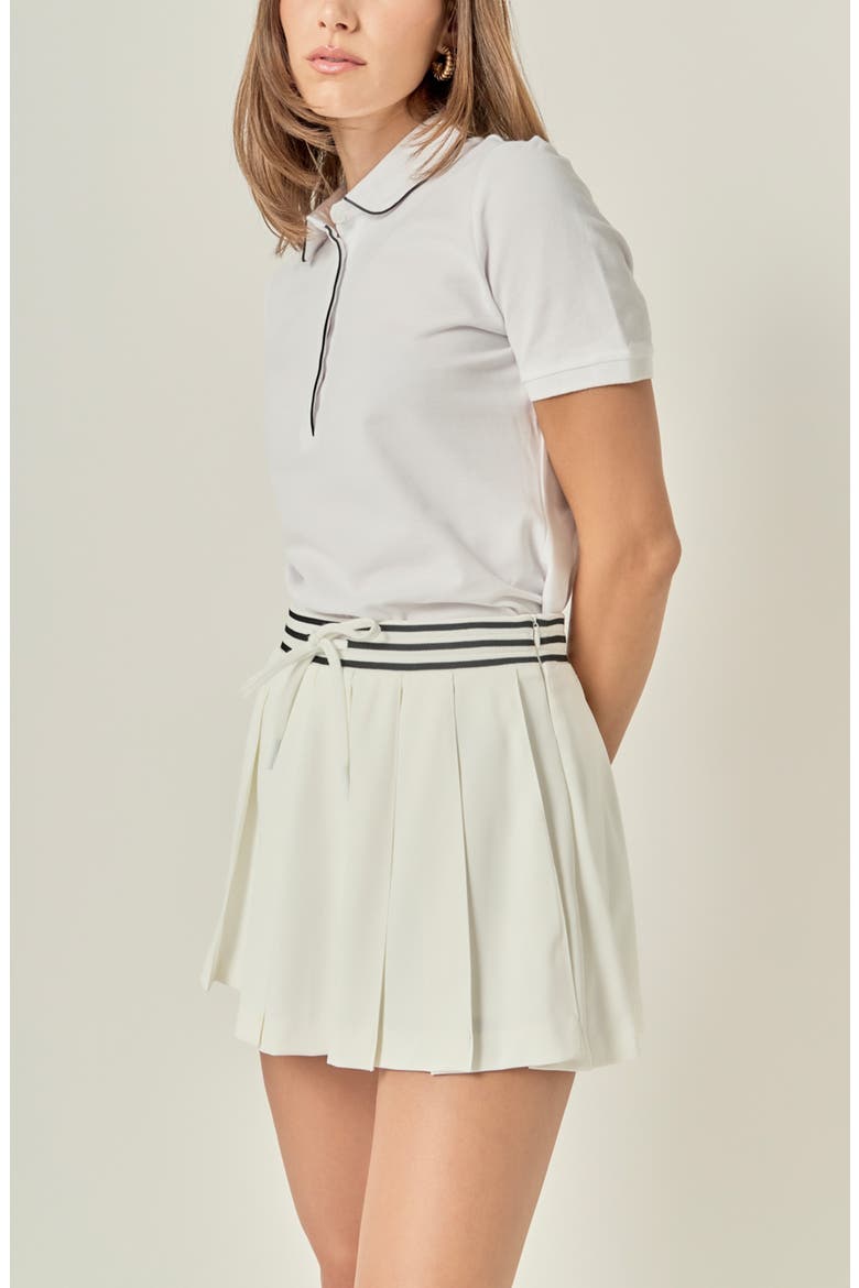 Pleated Skort, Alternate, color, WHITE