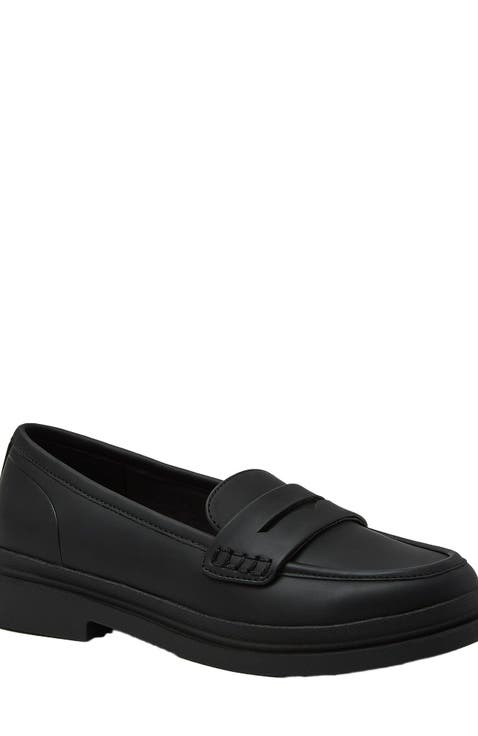 All Weather Slip On Penny Loafers