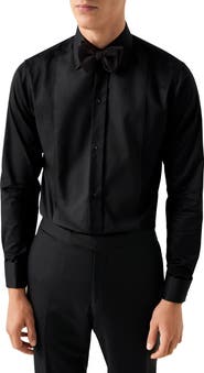 Eton Contemporary Fit Striped Bib Tuxedo Shirt