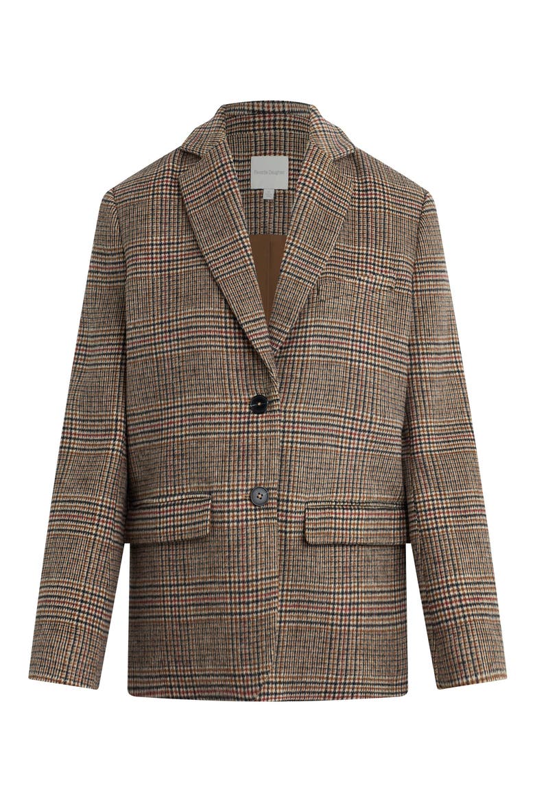 The Dean Glen Plaid Blazer, Alternate, color, BROWN GLEN PLAID