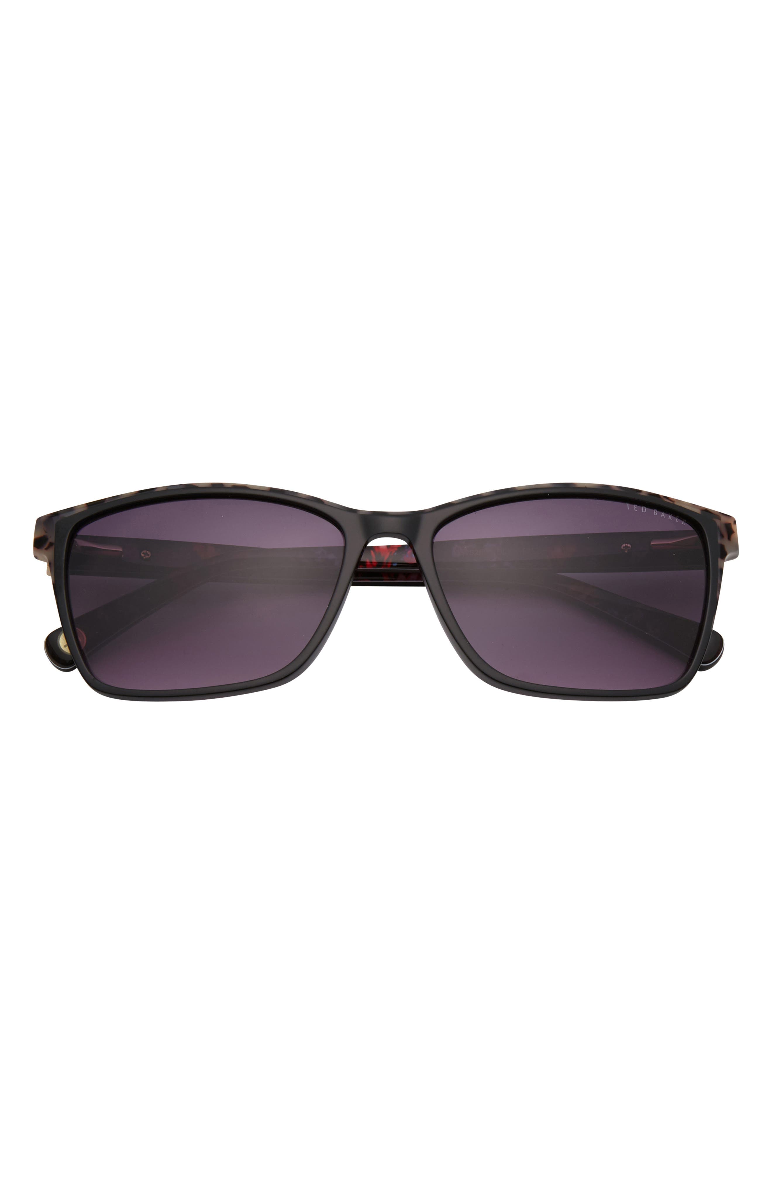 Ted Baker 57mm Rectangle Sunglasses