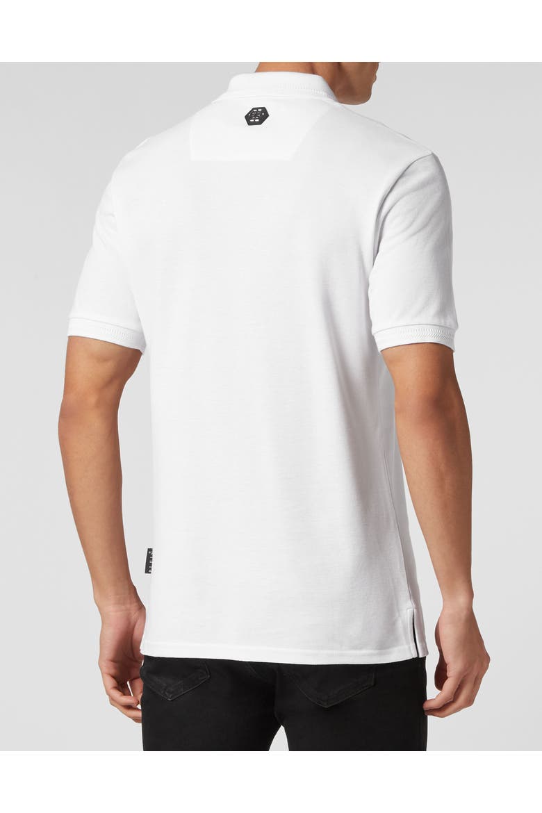 Polo Shirt Skull&Bones Men, Alternate, color, white