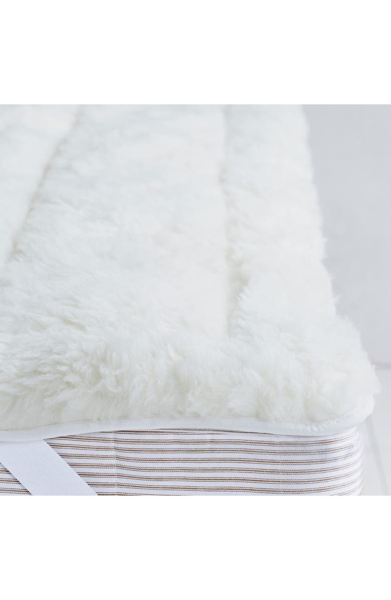The White Company Reversible Natural Fiber Wool/Cotton Mattress Topper, Alternate, color, 