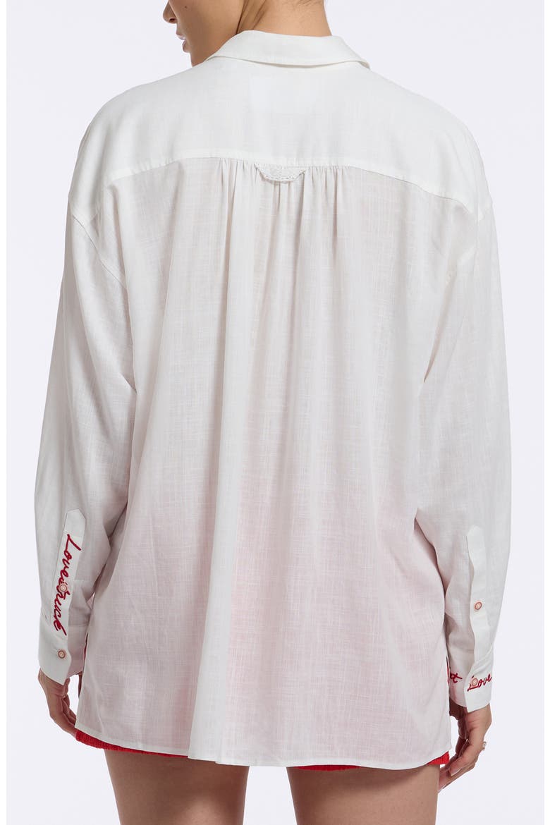 Lola Long Sleeve Woven Shirt, Alternate, color, WHITE