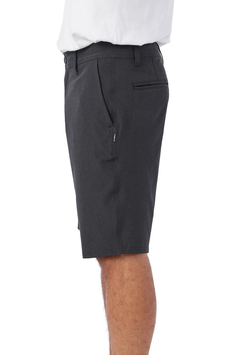 Reserve Heather Hybrid Shorts, Alternate, color, BLACK