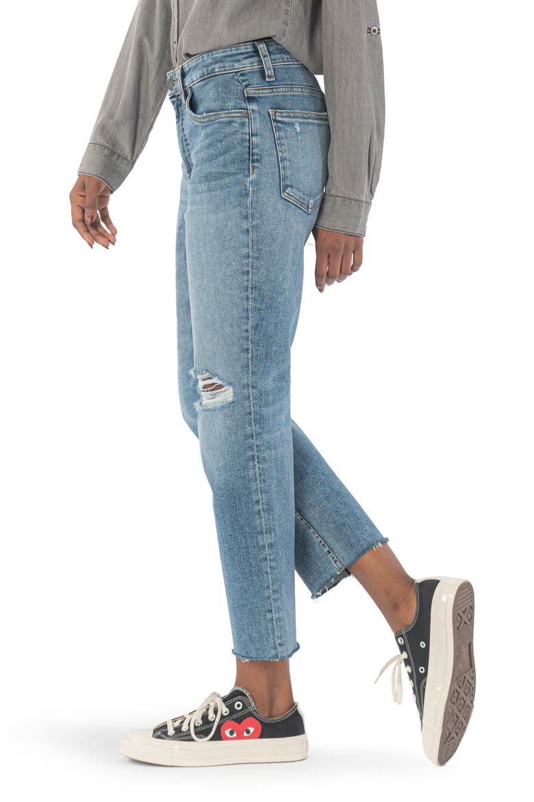 Women's Rachel High Waist Fab Ab Mom Jeans, Alternate, color, RESPECTED