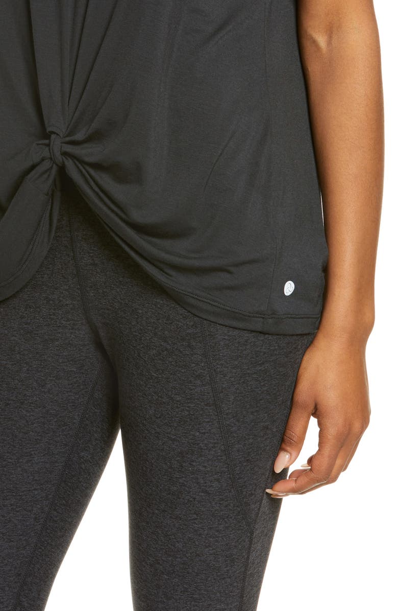 Zella Peaceful Knot Stretch Tencel<sup>®</sup> Modal T-Shirt, Alternate, color,