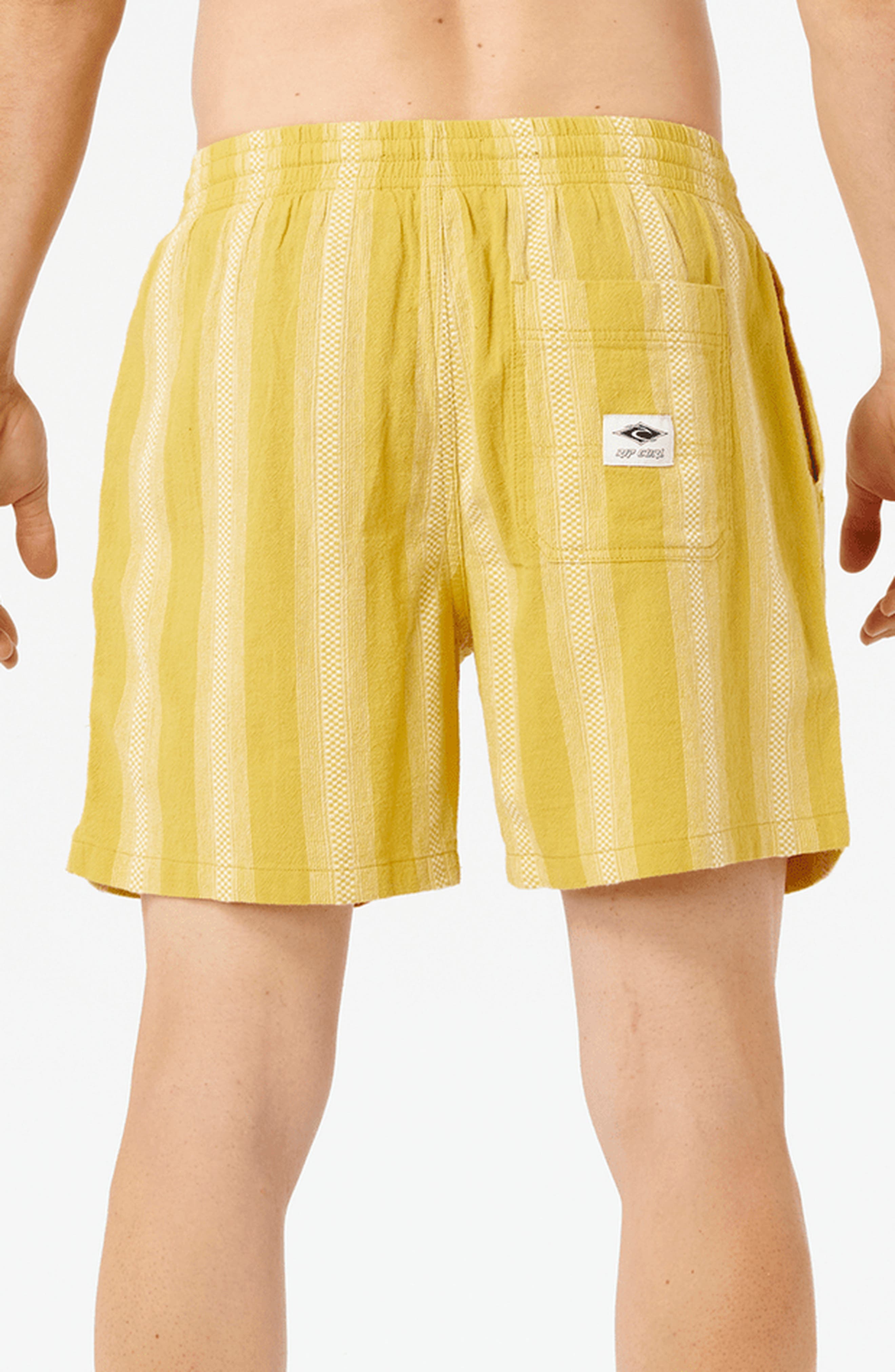 Classic Surf Weaver Stripe Cotton Drawstring Shorts - image 4