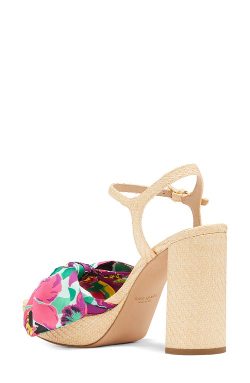 Kate Spade New York Lucie Ankle Strap Platform Sandal In Multi