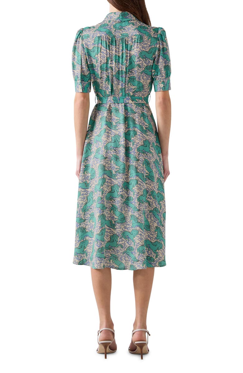 LK Bennett Valerie Horse Print Shirtdress, Alternate, color,