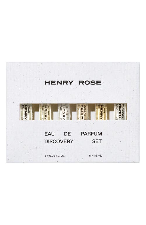 HENRY ROSE Fragrance Discovery Set $36 Value