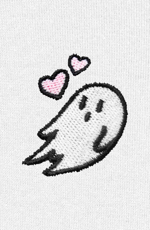 DALIX DALIX HEARTLY GHOST CROPPED HOODIE 