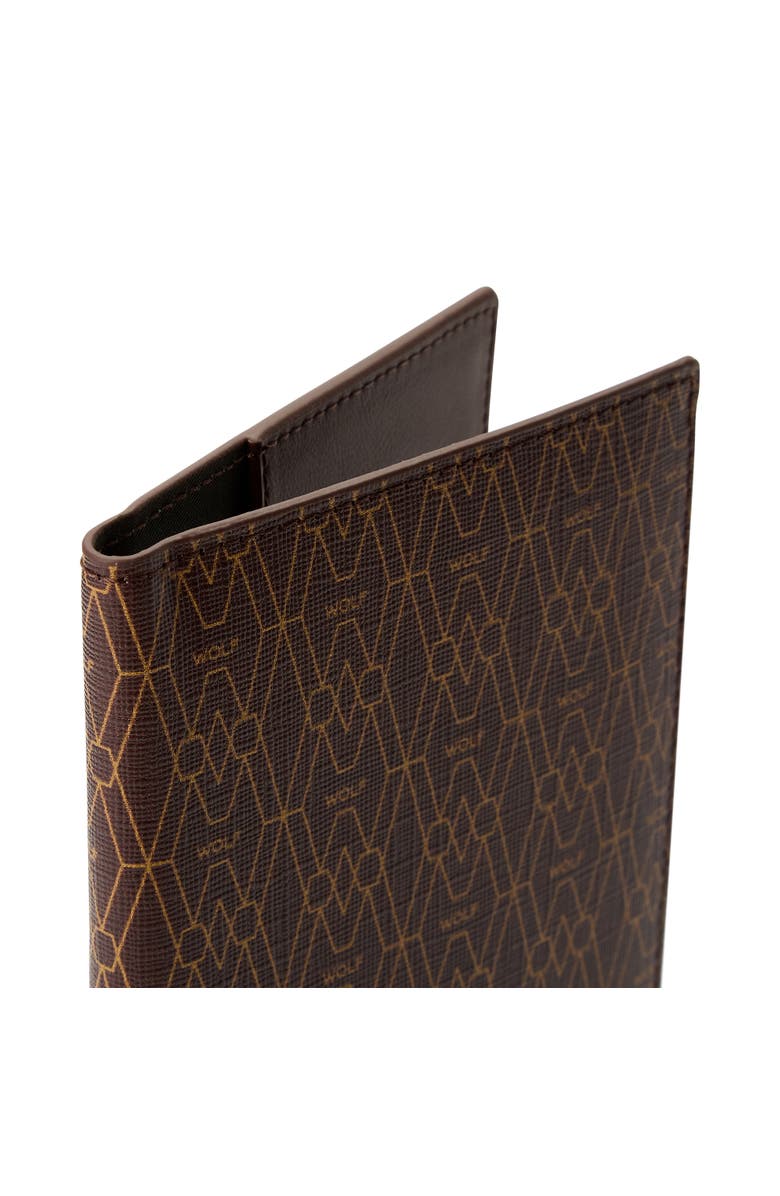WOLF Signature Passport Sleeve, Alternate, color, Brown
