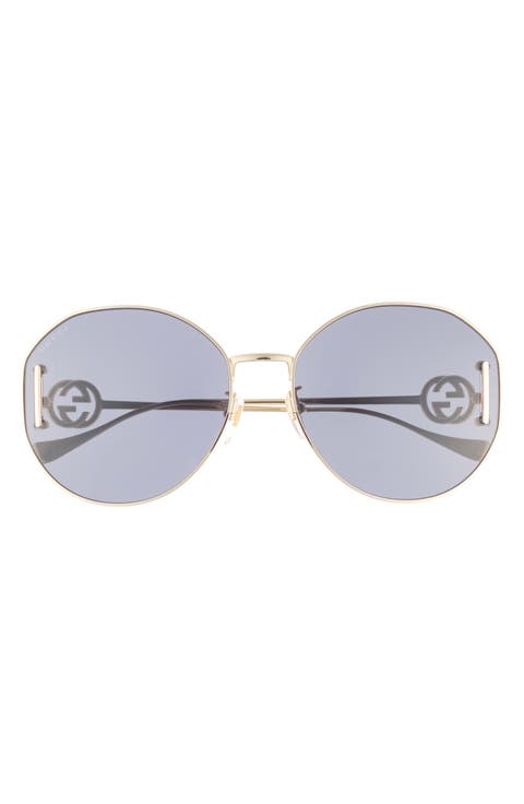Novelty 63mm Round Sunglasses