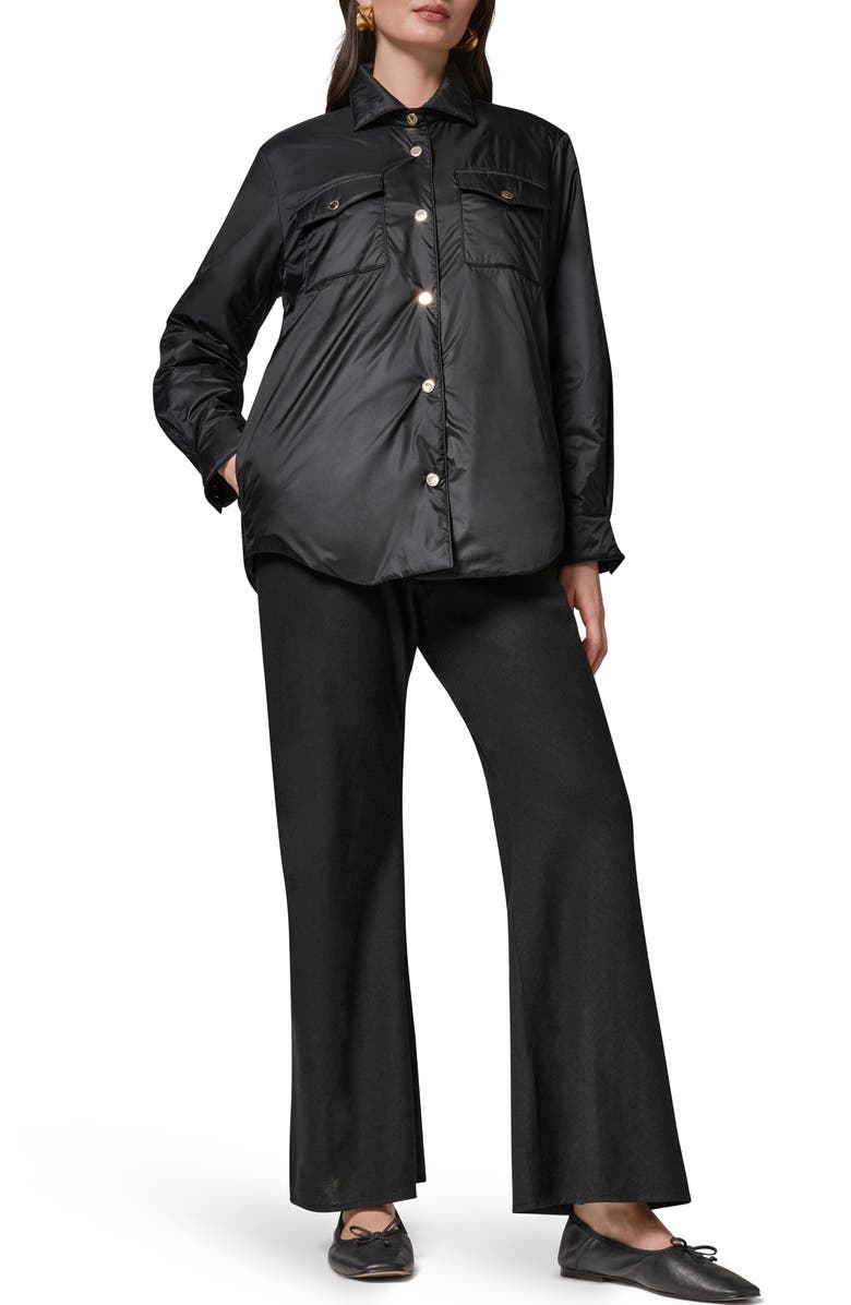 Donna Karan New York Snap Front Shirt Jacket, Alternate, color, 