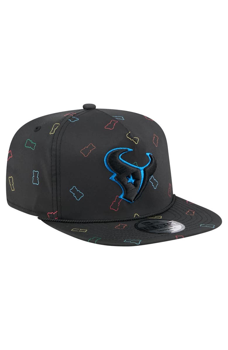 New Era Men's New Era Black Houston Texans Gummy Golfer Snapback Hat, Alternate, color, Black