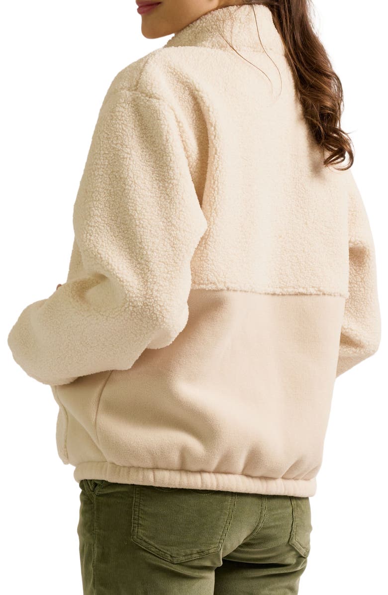 Cache Coeur Sasha Maternity & Babywearing Fleece Jacket, Alternate, color, Beige