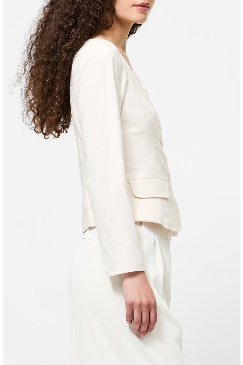 Inga 2-Pocket Button-Up Shirt, Alternate, color, PORCELAIN CREAM