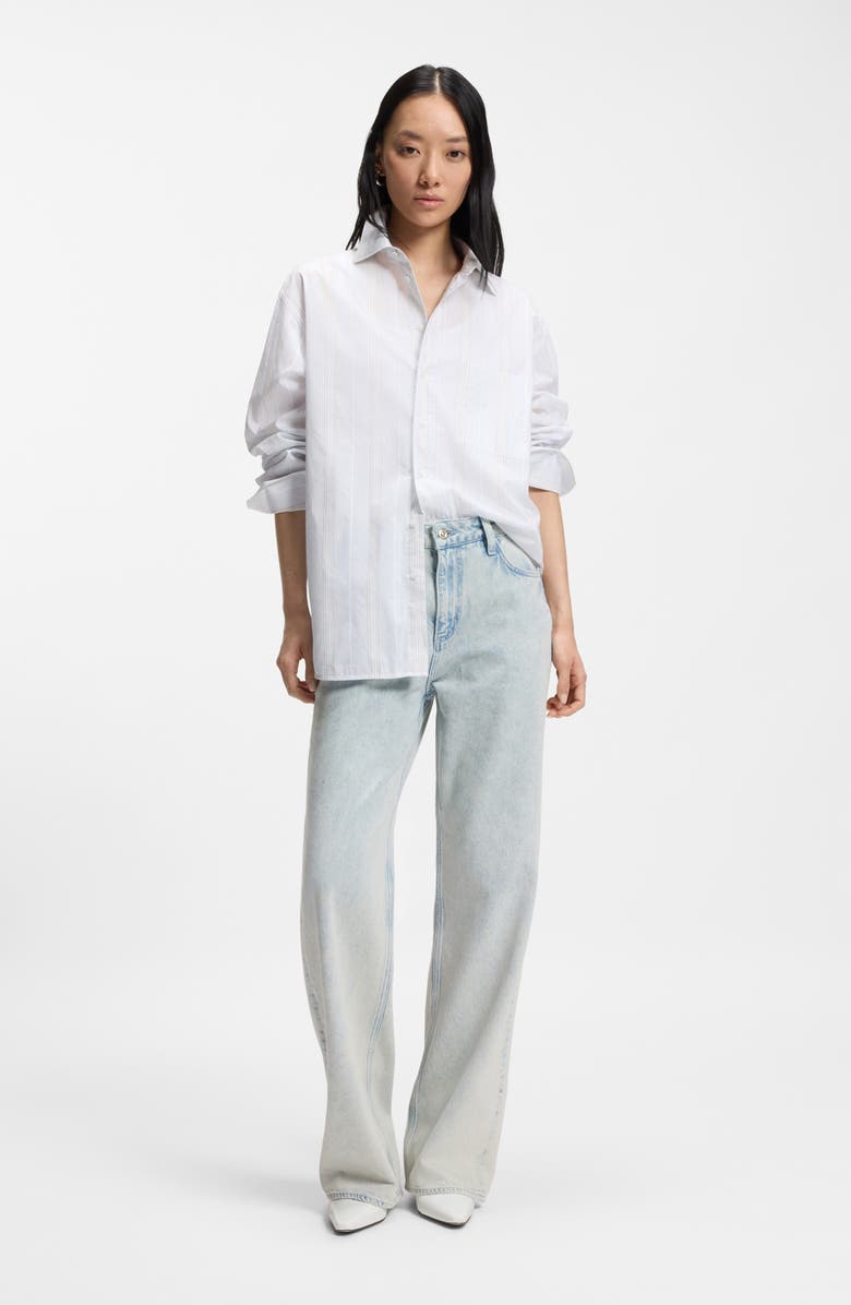 BOSS Crossroad Boyfriend 0.2 Jeans, Alternate, color, Light Blue