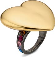 Kurt Geiger London Heart Statement Cocktail Ring