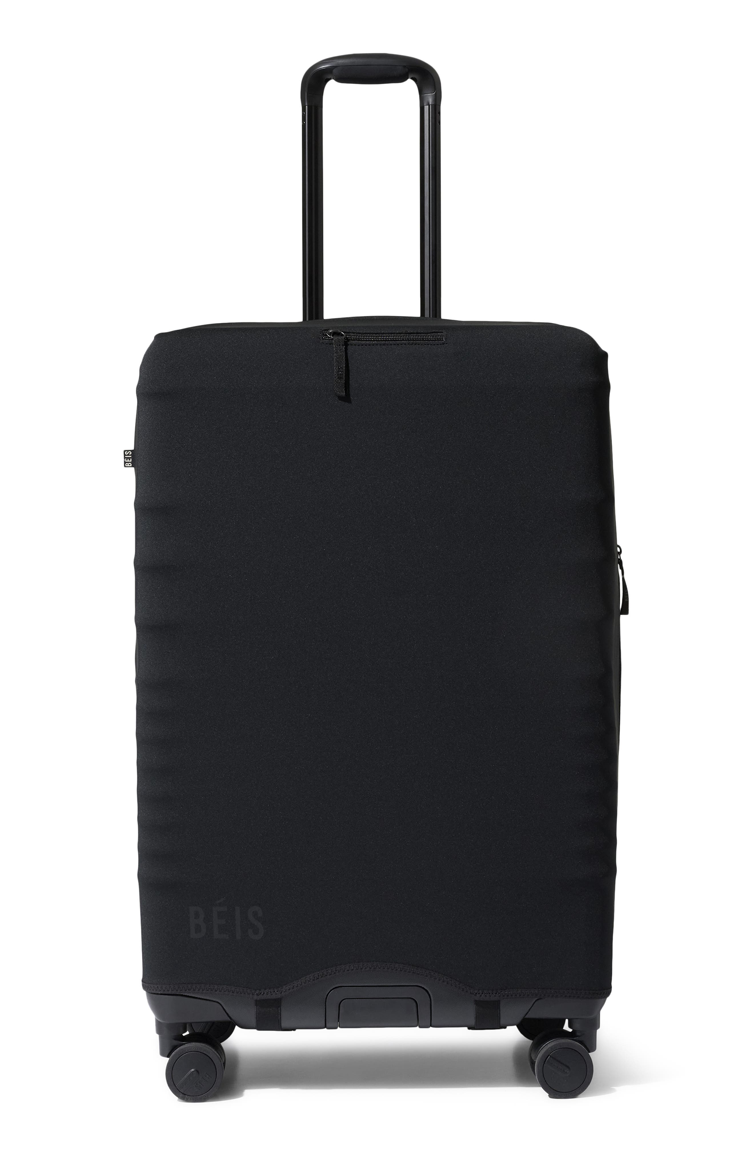 Béis The Hybrid Check-In Luggage Cover, Main, color, Black