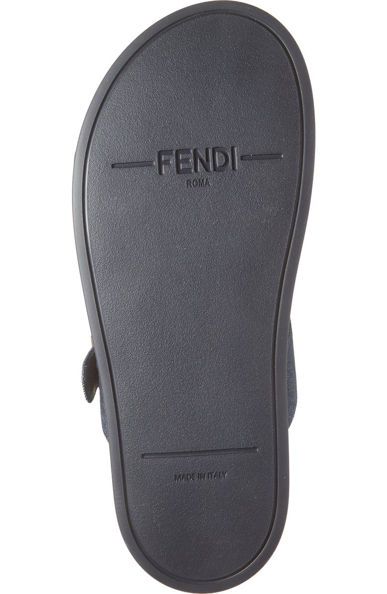 Fendi Feel Footbed Slide Sandal, Alternate, color, Blue