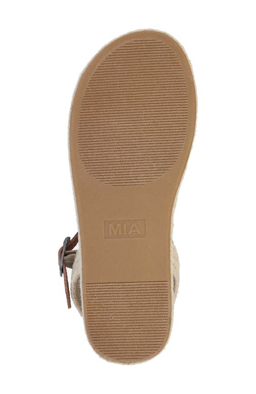 Mia Stephany Ankle Strap Sandal In Cognac