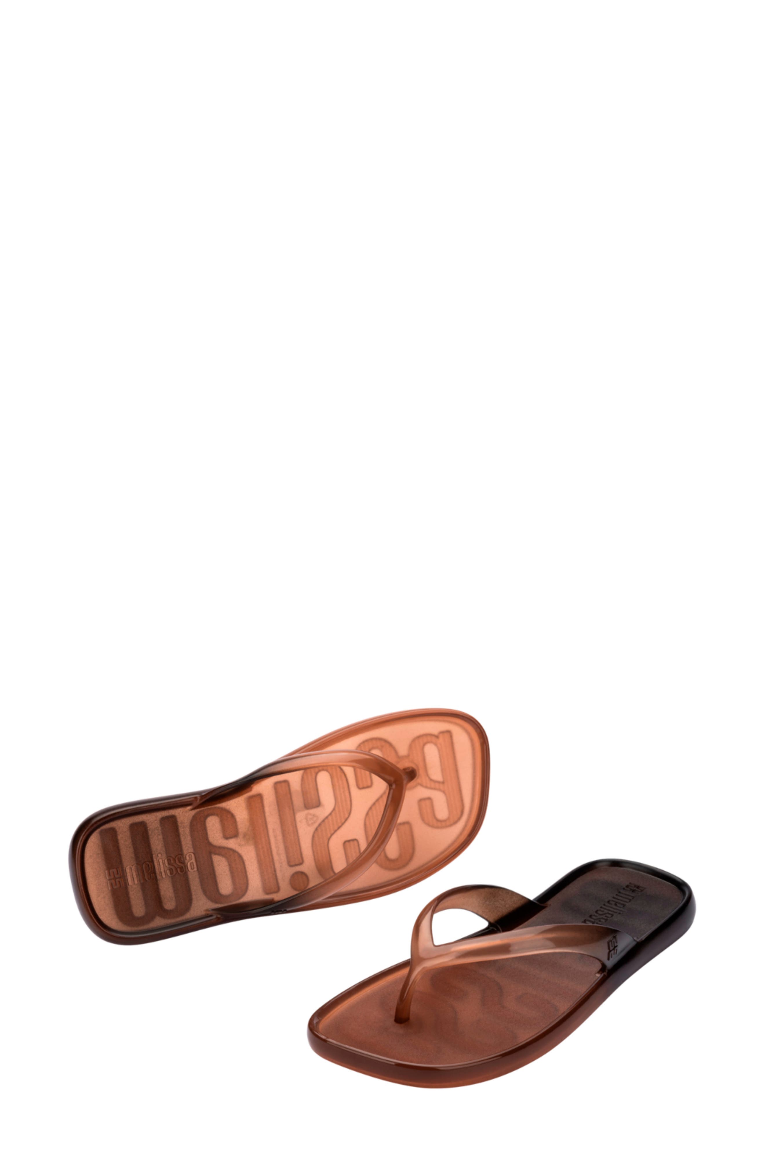 Ombré Flip Flop, Alternate, color, BROWN/ BLACK