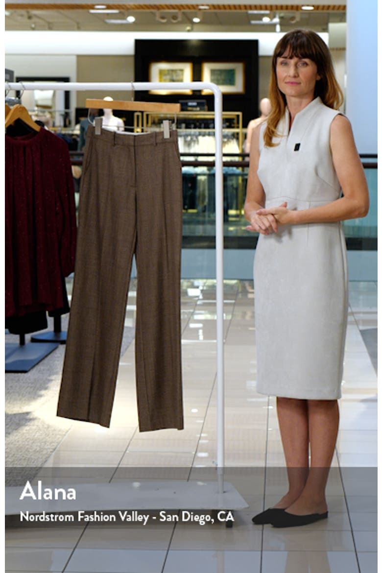 Textured Straight Leg Trousers video