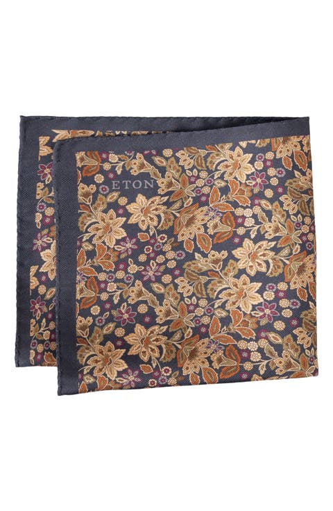 Floral Silk Pocket Square