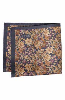 Eton Floral Silk Pocket Square