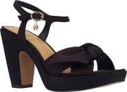 J. Reneé Burkett Ankle Strap Platform Sandal
