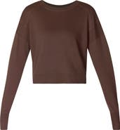 Sweaty Betty After Class Cotton Blend Crop Sweatshirt