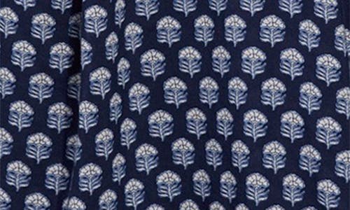 Vineyard Vines Print Split Neck Popover Top In Multi