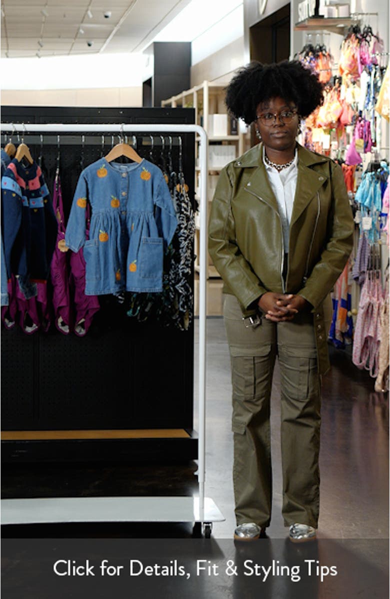 Kids' Pumpkin Embroidered Long Sleeve Denim Dress, sales video thumbnail