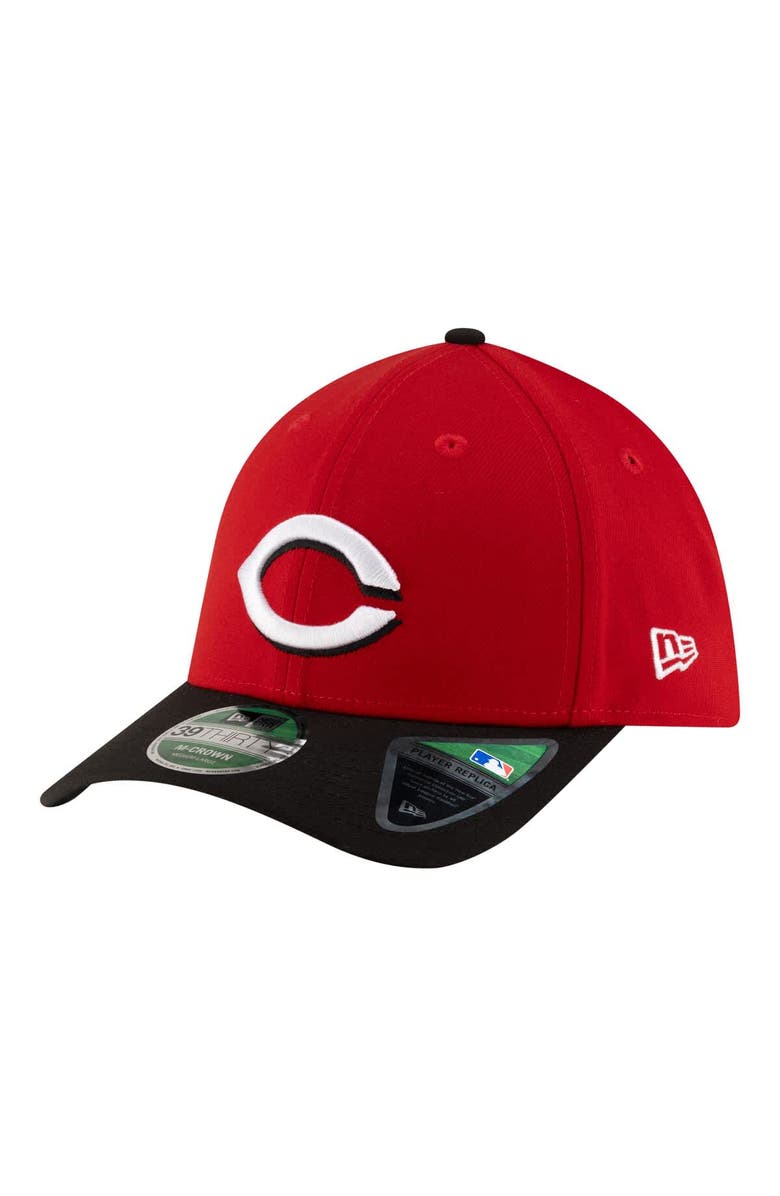 New Era Men's New Era Red Cincinnati Reds Player Replica 39THIRTY M-Crown Flex Hat, Main, color, Red