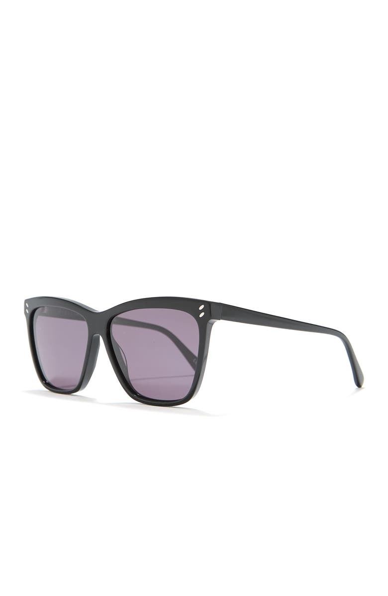 Stella McCartney 57mm Cat Eye Sunglasses, Alternate, color, 