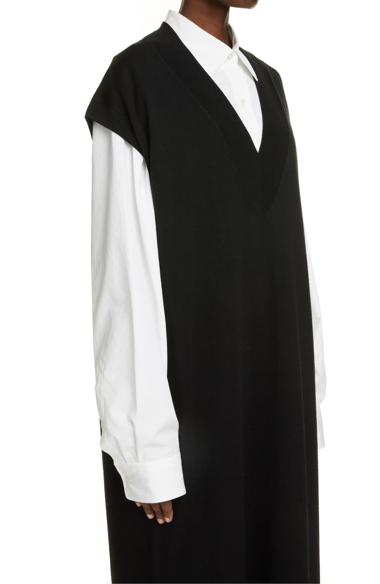 Dries Van Noten Taipan Merino Wool Dress, Alternate, color,