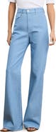 Veronica Beard Crosbie High Waist Wide Leg Trouser Jeans