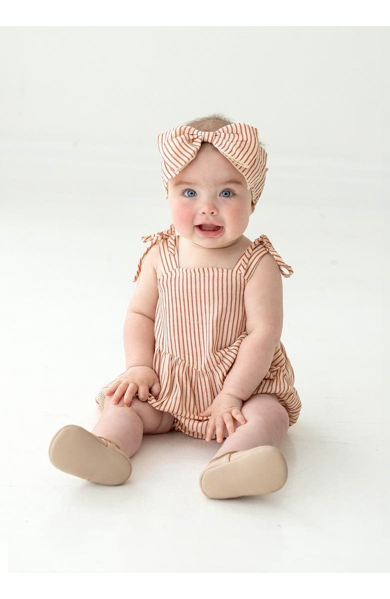 Mabel + Honey Cranberry Crush Baby Romper, Alternate, color, Red