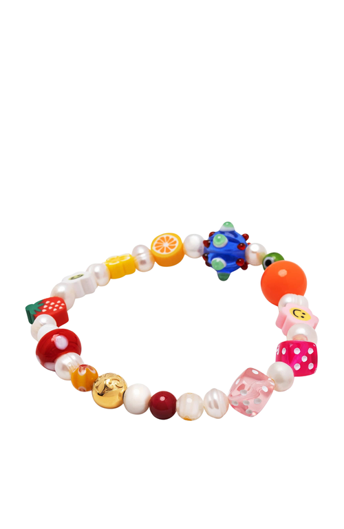 Nialaya Berry Pearl Bracelet